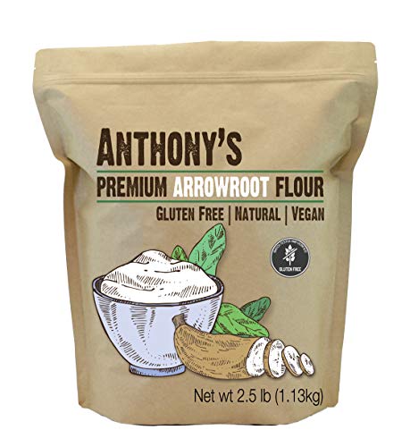 Book Cover Anthony's Arrowroot Flour, 2.5 lb, Batch Tested Gluten Free, Non GMO
