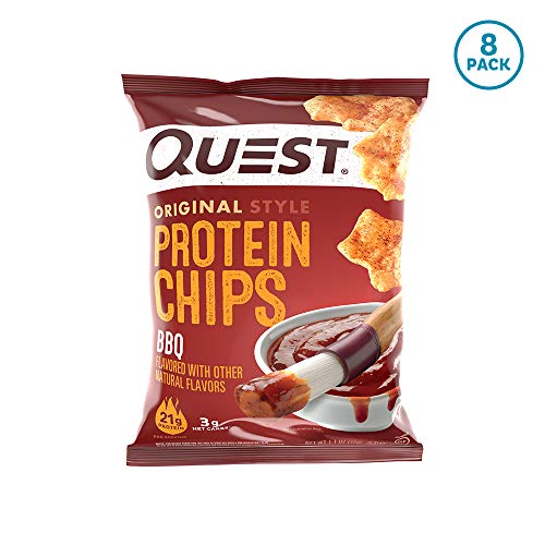 Book Cover Quest Nutrition Bbq protein Chips, Low Carb, Gluten Free, Potato Free, Baked, 8Count