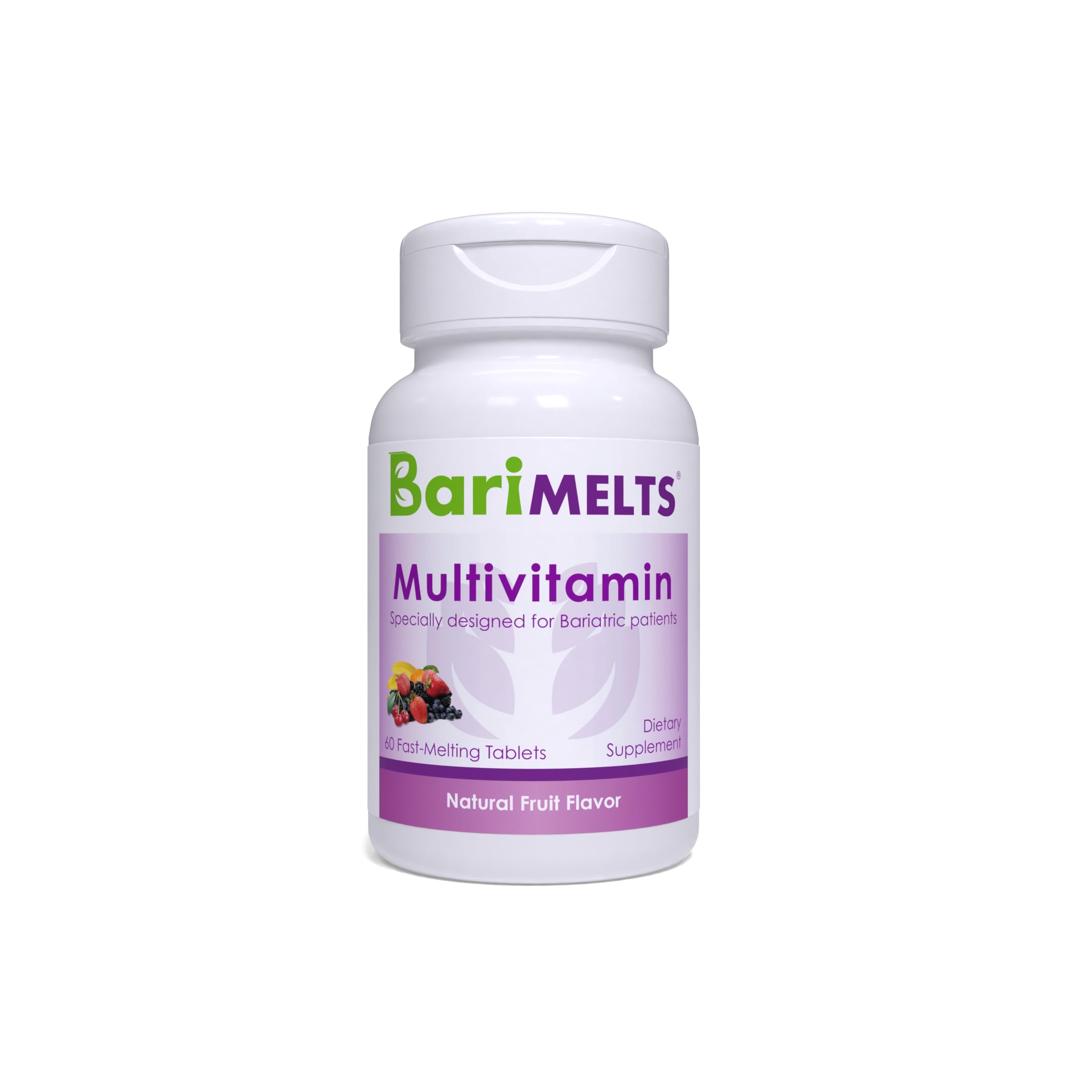 Book Cover BariMelts Multivitamin, Dissolvable Bariatric Vitamins, Natural Fruit Flavor, 60 Fast Melting Tablets