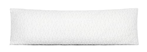Book Cover Coop Home Goods 20X54-Inch Shredded Memory Foam Body Pillow With Bamboo Derived Viscose Rayon And Polyester Blend Cover