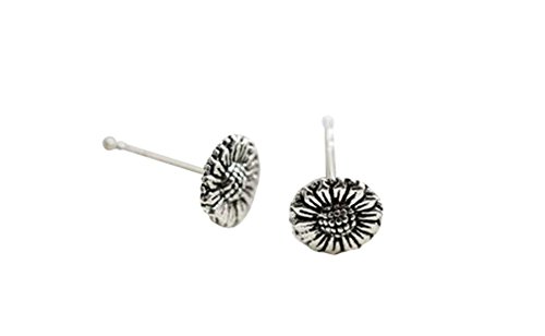 Silver Plated Thai silver Sunflower Earrings