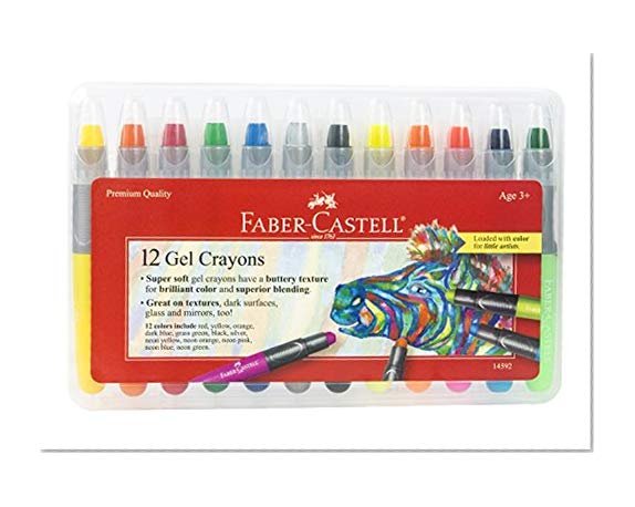 Faber Castell Gel Crayons - 12 Vibrant Colors In Durable Storage Case