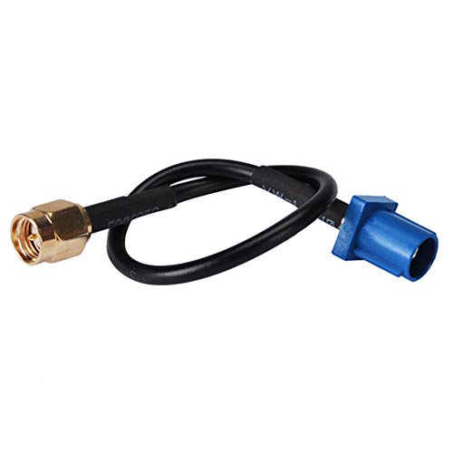 PC-CASE 0.5ft Rf Fakra C Plug to SMA Male Connector Coaxial Flexible Cable Rg174 15cm for GPS Antenna