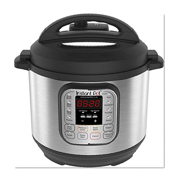 Instant Pot IP-DUO60, Autocuiseur programmable 7 en 1, 6 l/1000 W 220 V, technologie de 3e génération, bol de cuisson et enveloppe extérieure en acier inoxydable
