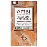 Ambi Skincare Black Soap with Shea Butter, 3.5 Oz (Pack of 6)