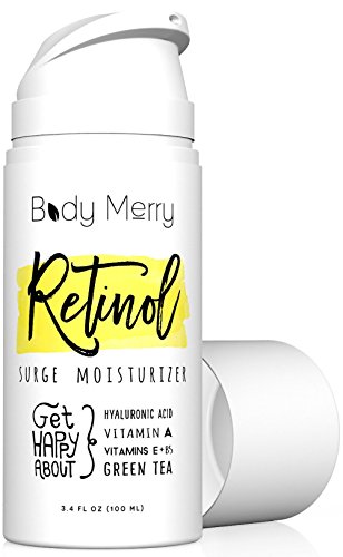 Book Cover Body Merry Retinol Surge Moisturizer – Anti-Aging Face, Neck and Eye Cream with Hyaluronic Acid – Cruelty Free Hydrating Facial Skin Care for Fine Lines, Wrinkles and Dark Spots, 3.4 oz