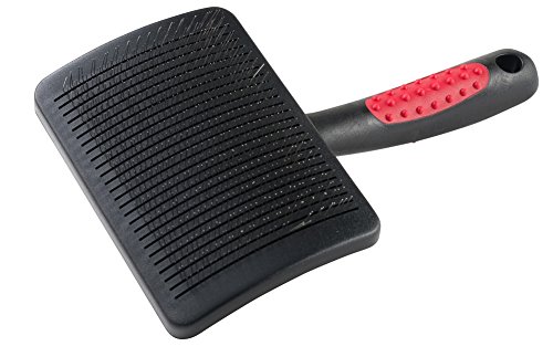 Dog Self-Cleaning Slicker Brush -Painless Cleaning & Grooming, Instant Cleanup. Love It Or Your! Wet Or Dry, Powerful But Gentle Stainless Steel Bristles, 100% Safe For Your Pet, Keeps Furniture & Clothes Clean, Reduce Shedding -Epica