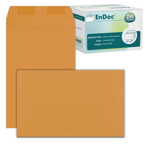 6 X 9 Open End Brown Envelope-Catalog Envelope-50pck (6 x 9)