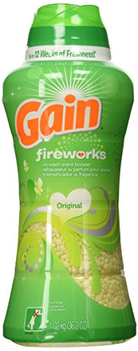 Book Cover Gain Fireworks in-Wash Scent Booster, Original, 36.2 Ounce