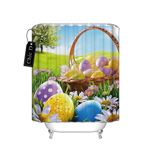 Standard-Store Custom Fashionable Design Happy Easter 16 Waterproof Fabric Polyester Shower Curtain 60 x 72 by Shower Curtain