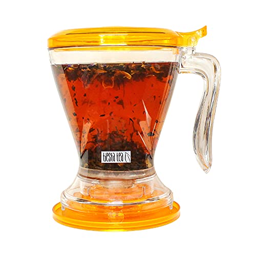 Tiesta Tea - Brewmaster Tea Infuser, 16 Ounce Tea Steeper, BPA Free, Large Tea Strainer with Fine Mesh, Bottom Dispensing, Microwave & Dishwasher Safe, Reusable Tea Filter with Lid