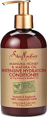 Book Cover SheaMoisture Intensive Hydration Conditioner for Dry, Damaged Hair Manuka Honey and Mafura Oil to Nourish and Soften Hair 13 oz