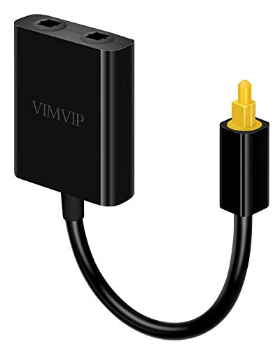 iRunÂ® 1 to 2 (1:2) Toslink Digital Optical Audio Splitter for CD/DVD, PS3, X-Box360, Computer, Digital TV/STB, 1 Input 2 Output [Black]