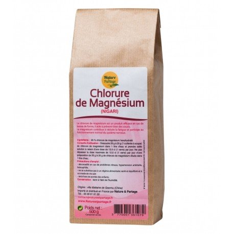 CHLORURE DE MAGNESIUM paquet de 500 grs