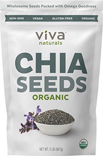 Book Cover Viva Naturals Organic Raw Chia Seeds (2 LB)