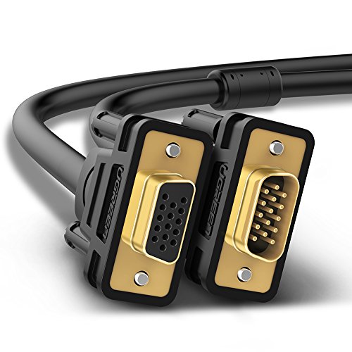 UGREEN VGA Extension Cable SVGA Male to Female HD15 Monitor Video Adapter Cable Support 1080P Full HD for Laptop, PC, Projector, HDTV, Display (6FT)