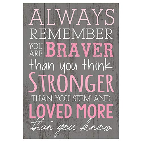 Book Cover P. Graham Dunn Always Remember You are Braver Than You Think 4x6 Tabletop Mini Wall Sign