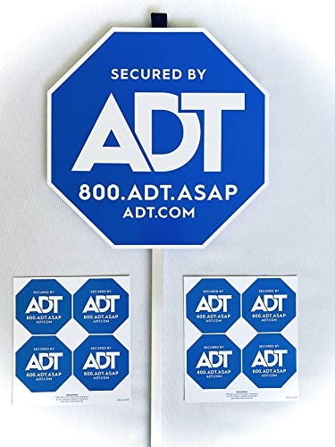 1 ADT sign and 8 new double sided stickers