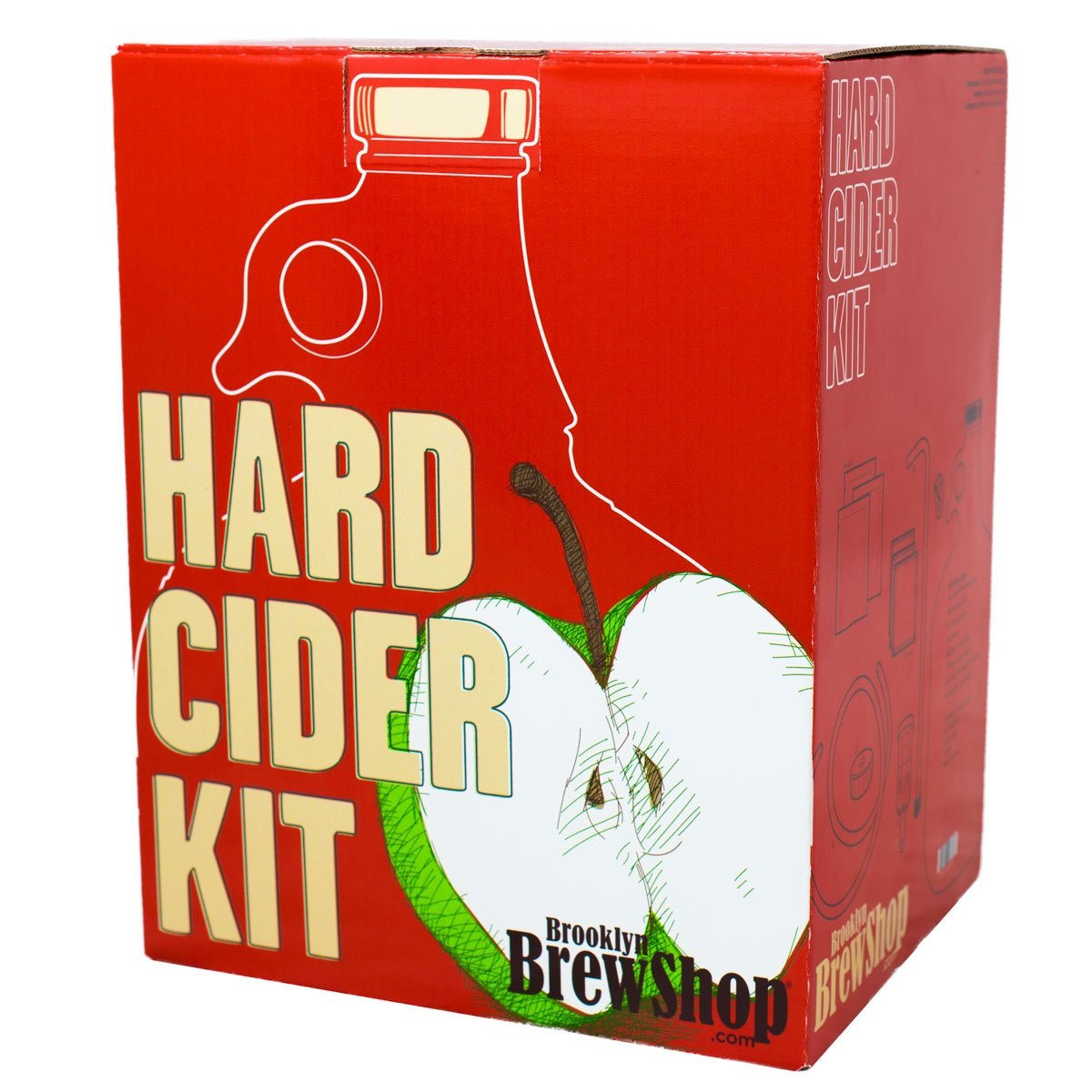 Book Cover Brooklyn Brew Shop Hard Cider Making Kit: Starter Set with Reusable Glass Fermenter, Equipment, Ingredients - Perfect for Making Craft Hard Cider at Home GKCDR One EA