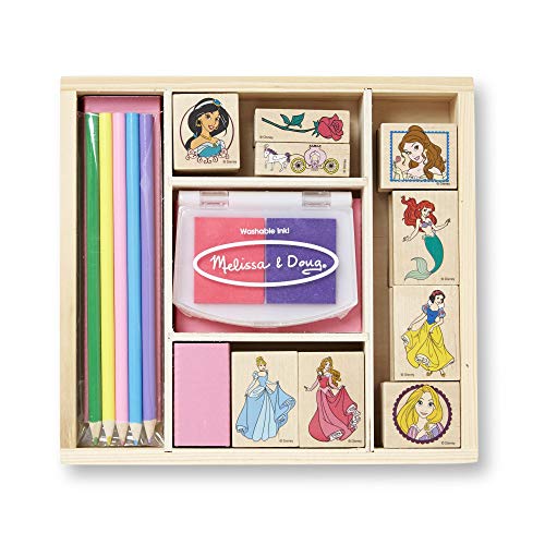 Book Cover Melissa & Doug Disney Princess Wooden Stamp Set