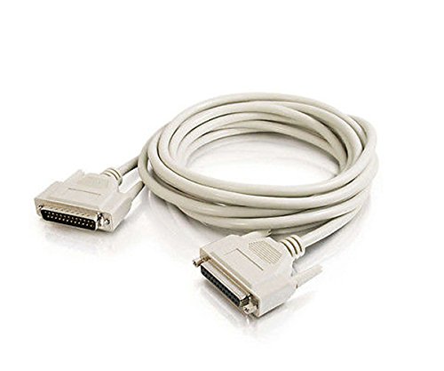 AYA 15Ft (15 Feet) DB25 Male to Female M/F Extension IEEE1284 Parallel Cable UL Certified
