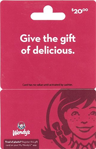 Book Cover Wendy's $20 Gift Card