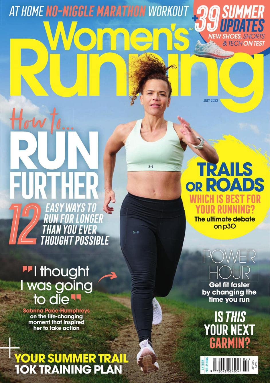 Book Cover Womens Running Print Magazine