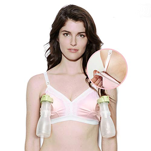 The Dairy Fairy: Underwire Nursing and Hands-Free Pumping Bra or Tank -  Pink -
