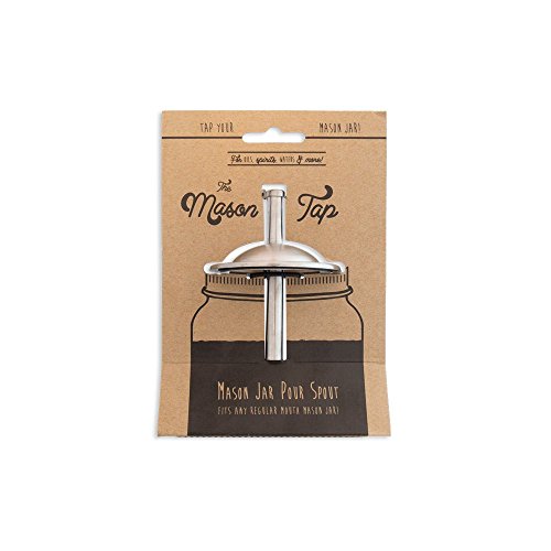 W&P Mason Tap, Pour Spout for Masons Jars, Ready To Pour, Home Essentials, Stainless Steel