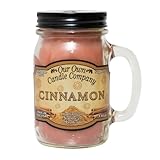 Our Own Candle Company, Cinnamon Scented Mason Jar Candle, 100 Hour Burn Time, 13 Ounces