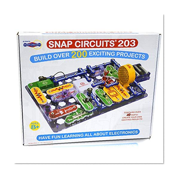 Snap Circuits 203 Electronics Exploration Kit | Over 200 STEM Projects | 4-Color Project Manual | 42 Snap Modules | Unlimited Fun