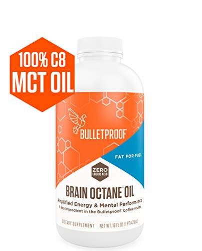 Book Cover Bulletproof Brain Octane MCT Oil, Perfect for Keto and Paleo Diet, 100% Non-GMO Premium C8 Oil, Ketogenic Friendly, Responsibly Sourced from Coconuts Only, Made in The USA (16 oz)