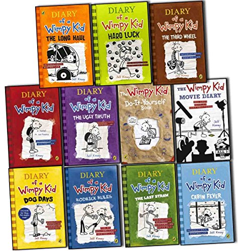 Diary of a Wimpy Kid Collection 11 Books Set Pack by Jeff Kinney RRP: Ã‚Â£90.97 (The Long Haul, Hard Luck, The Third Wheel, Cabin Fever, The Ugly Truth, Dog Days, The Last Straw, Rodrick Rules, Do-It-Yourself Book, The Wimpy Kid Movie Diary)