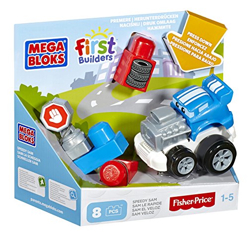 Mega Bloks First Builders Speedy Sam Building Kit