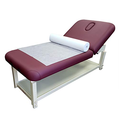 Book Cover TOA Supply Disposable Non Woven Paper Exam Table Bed Cover, White, 50 Sheet
