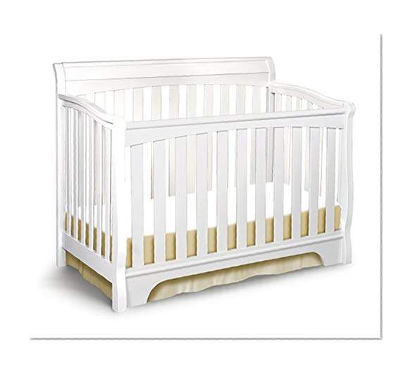 Delta Children Eclipse 4-in-1 Convertible Baby Crib, White