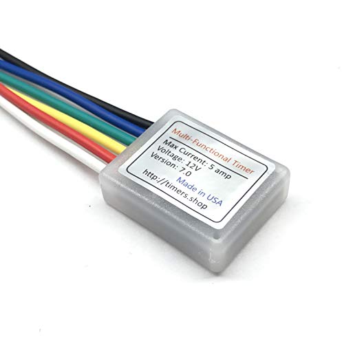 Mini Timer time delay relay 1 sec to 4 hours. 12V 8A. Power On or Off delay.