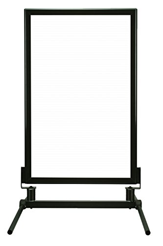 MDI-Worldwide 1005BKFP WindMaster Curb Sign, Insert Size 28" Width x 44" Height, Gloss Black