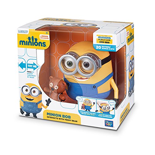 Minions Bob Interacts with Teddy Bear