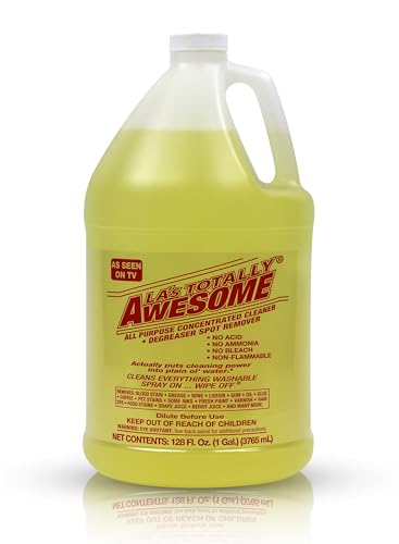 128oz Refills, 1 Bottle Original - La's Totally Awesome All Purpose Concentrated Cleaner Degreaser Spot Remover Cleans Everything Washable As Seen on Tv