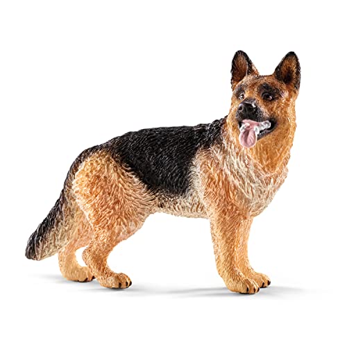 Schleich Farm World, Realistic Animal Toys for Boys and Girls, German Shepherd Dog Toy Figurine, Ages 3+