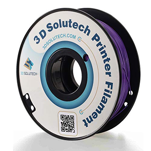 3D Solutech Real Purple 3D Printer PLA Filament 1.75MM Filament, Dimensional Accuracy +/- 0.03 mm, 2.2 LBS (1.0KG)