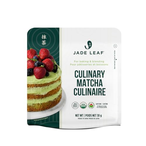 Jade Leaf Organic Matcha Green Tea Powder - Authentic Japanese Origin - Premium Second Harvest Culinary Grade (1.06 Ounce) Culinary Grade (Pouch) 1.06 Ounce (Pack of 1)