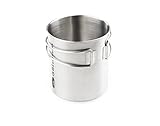 GSI Outdoors Glacier Stainless Steel Bottle Cup I Lightweight Cup or Pot for Travel, Camping and Backpacking - 24 oz