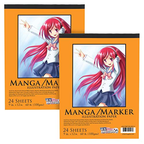 Book Cover U.S. Art Supply Premium Manga Marker Paper 9