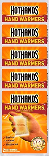 Book Cover HotHands Hand Warmers, 10 count  (5 pack with 2 warmers per pack)