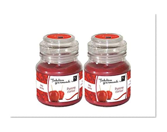 In Canto Bougie Pomme d'Amour Tentation Gourmande 130 g - Lot de 2