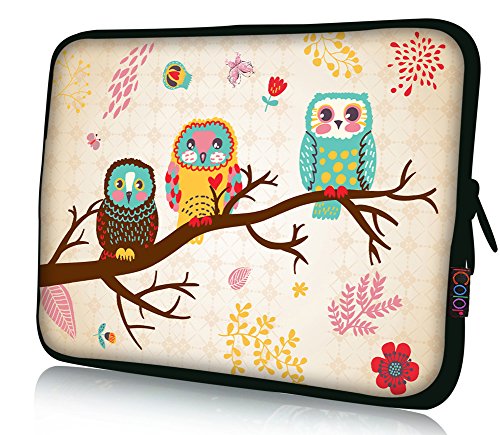 icolor 15" Laptop Sleeve Bag Case 14.5" 15.4" 15.6" inch Soft Neoprene Notebook Protection Sleeve Computer PC Cover Pouch Holder