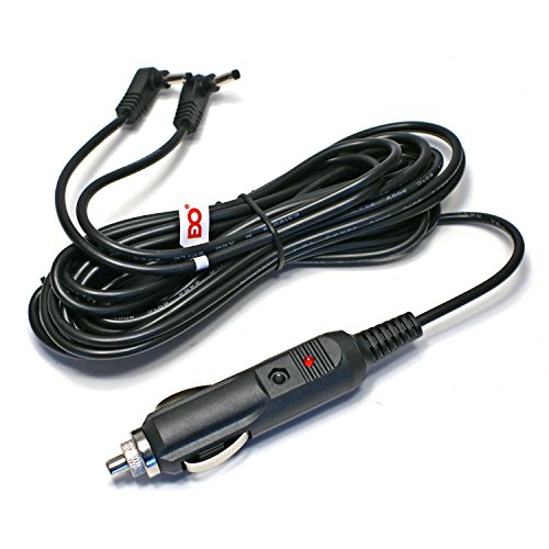 EDO TechÂ® 11' Long Dc Vehicle Adapter Car Charger Power Cord for all Sylvania 7" 9" 11" Dual Screen Portable DVD Player
