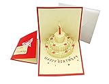Happy Birthday Cake Pop Up Greeting Card
